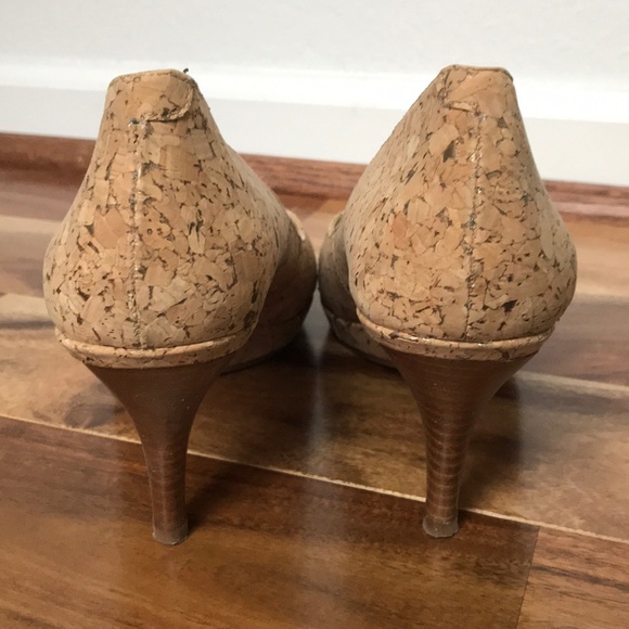 Nine West cork open toed heels 👠 size 8 - Picture 4 of 5